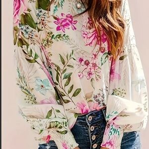 Floral Print Women's Top